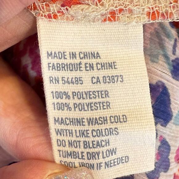 VTG American Eagle Y2k small women pink floral cami babydoll cottage coquette - Picture 6 of 6